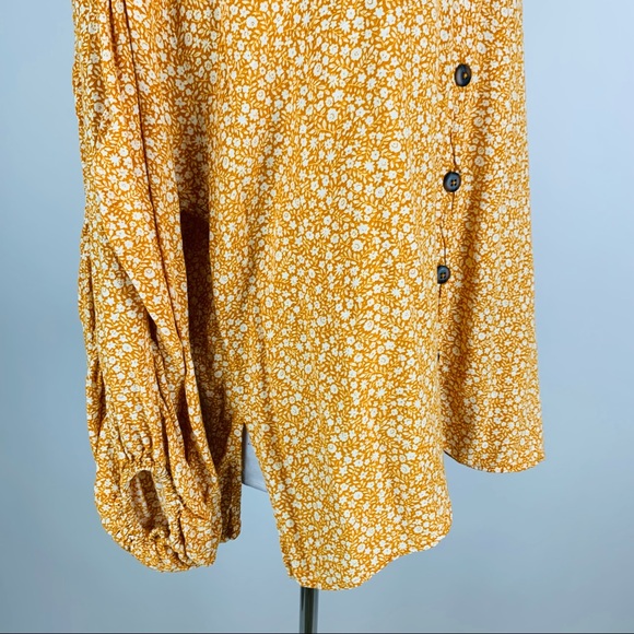 Anthropologie Maeve Floral Button Down Top Large - Picture 5 of 15